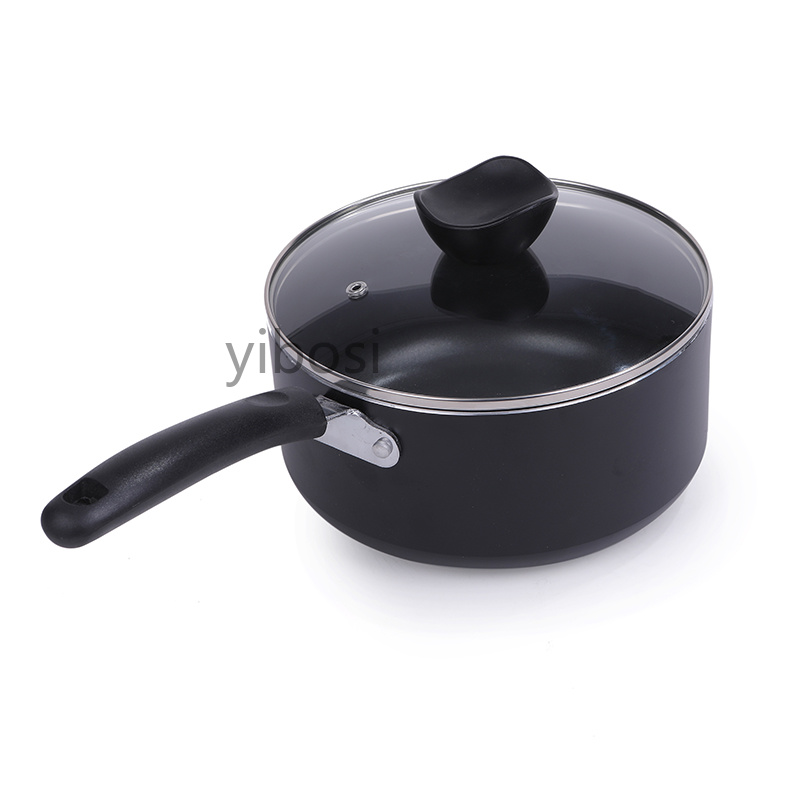 High-quality milk pot, small soup pot, non-stick pot, instant noodle pot, hot milk pot, thickened small wok, gas induction cooker, universal Specification image