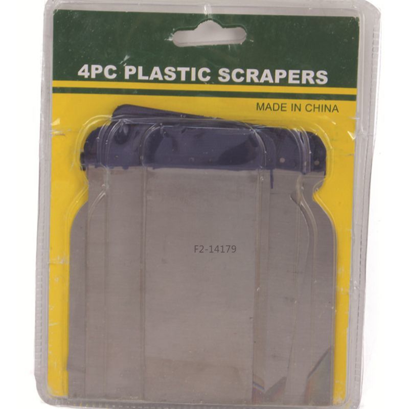 4 pieces of custom-made plastic handle scraper details Picture