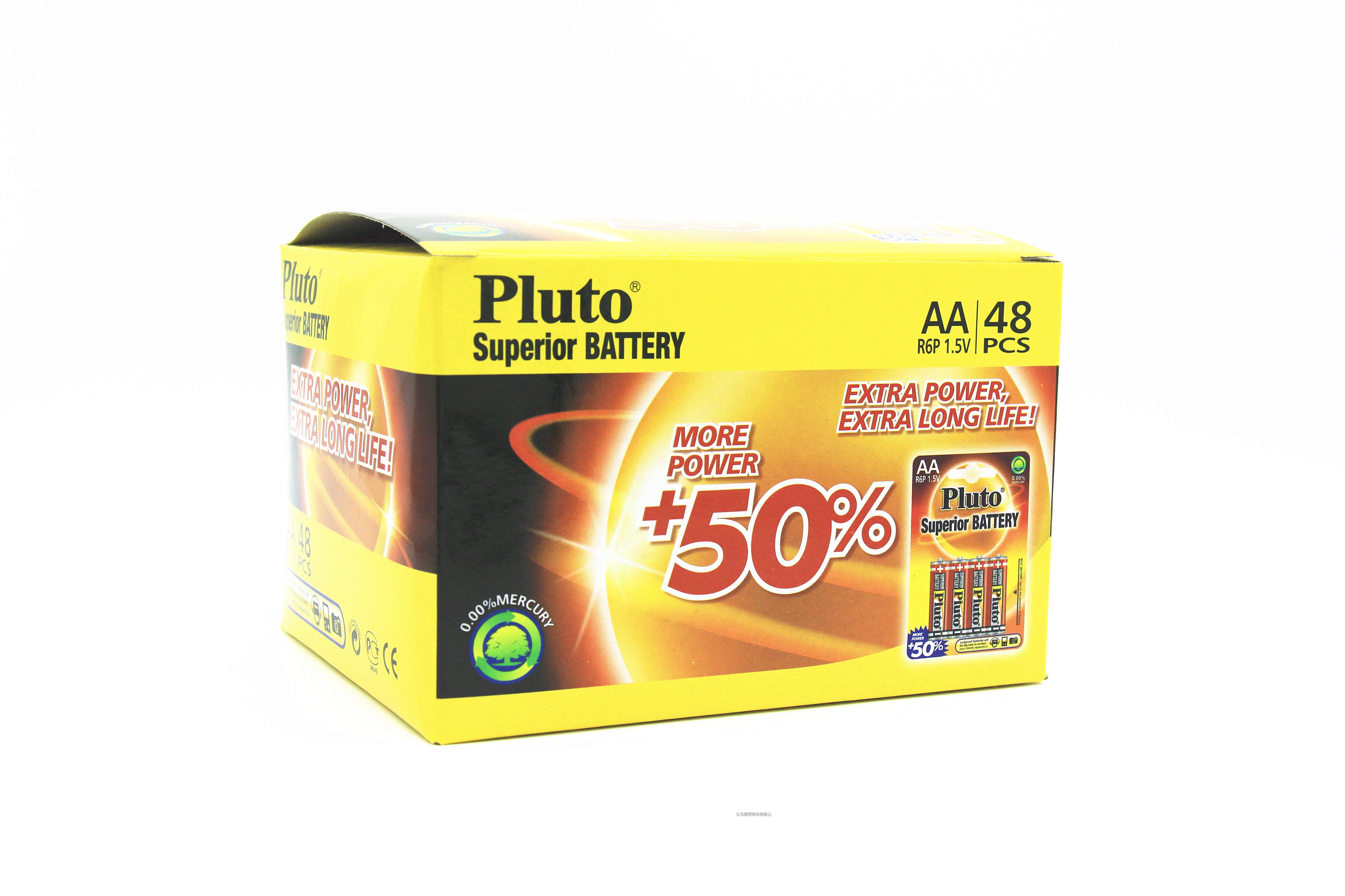 Pluto碳性干电池R6 铁壳 5号AA 电视空调遥控器玩具详情4