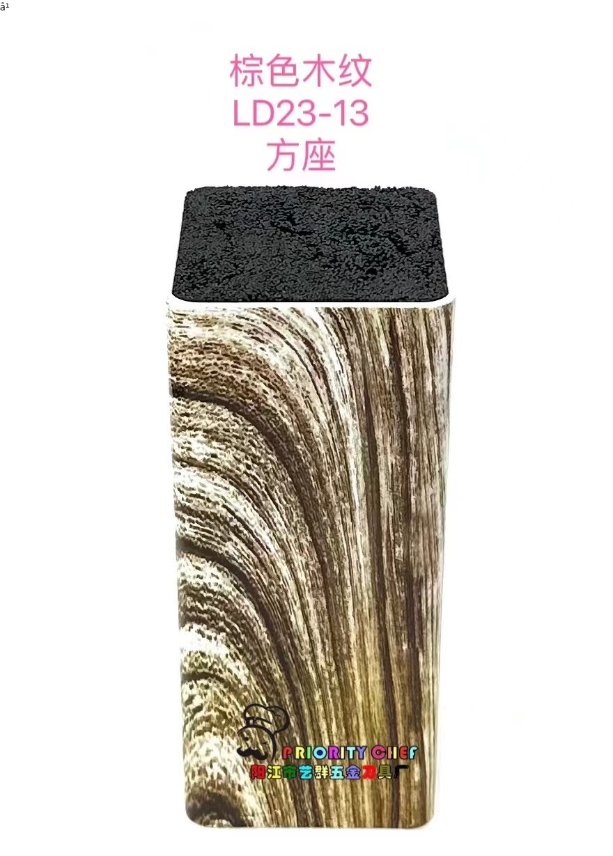 厨房方形波浪不锈钢刀架 随意自由插 刀槽刀架刀座 插刀筒收纳置物架详情2