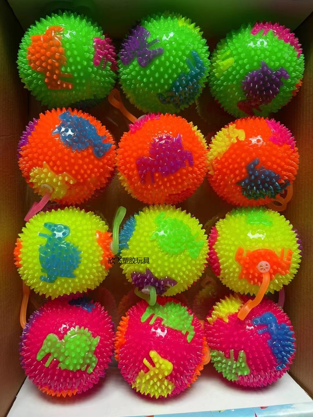 欣飞塑胶玩具2895-001，TPR新奇特玩具，玩具口哨球，闪光玩具详情6