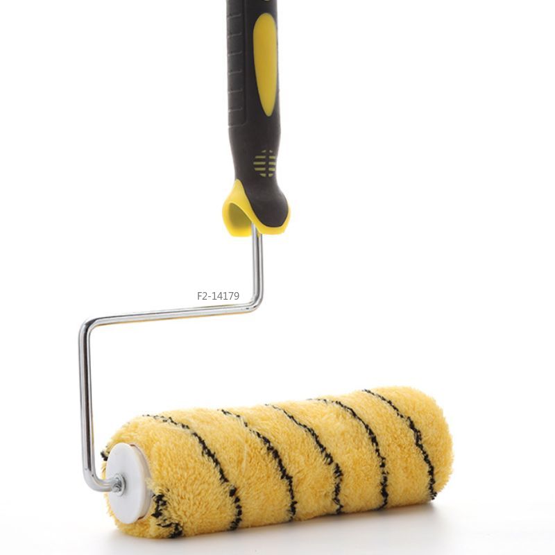 Factory direct sales of high-end picture color roller brushes, 9-inch dual-color handle roller brushes, paint brushes Specification image