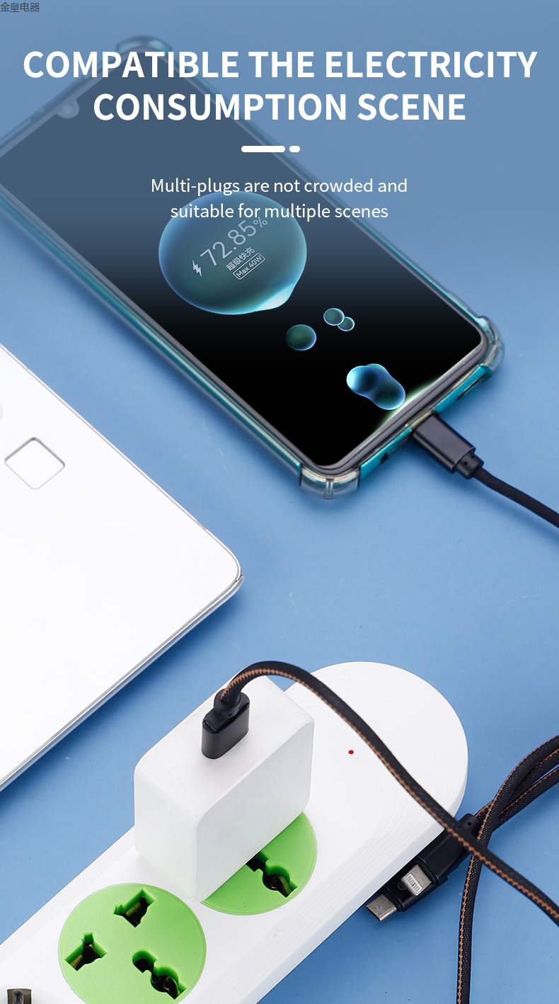 亚马逊 跨境电商 欧式孔  万能孔 USB TYPE-C 手机充电 欧标 欧规 欧孔 欧标插排 插座 外贸插线详情5