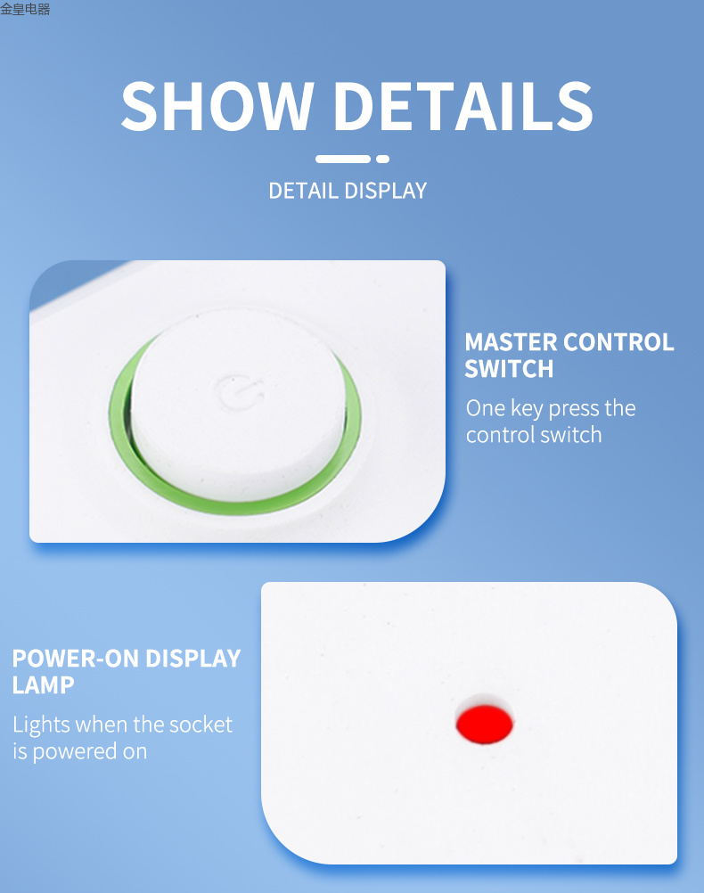 亚马逊 跨境电商 欧式孔  万能孔 USB TYPE-C 手机充电 欧标 欧规 欧孔 欧标插排 插座 外贸插线详情11