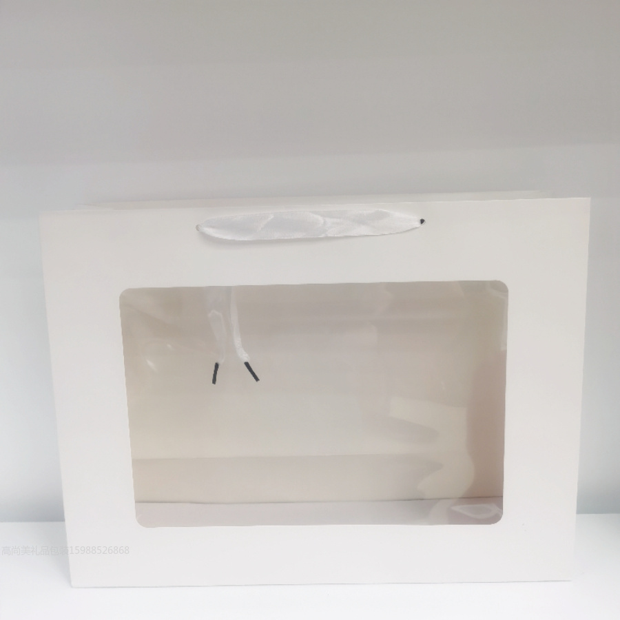Window Panel Transparent Gift Bag Valentine's Day Father's Day Mother's Day Graduation Season General Paper Bag Can Be Retail Can Be Wholesale Item Picture