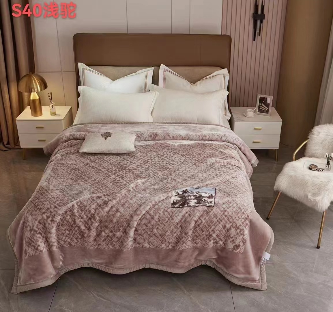 New bedding products in 2025: cloud blanket, enlarged and warm, edge cloud blanket, wedding blanket, Angolan blanket, wedding blanket, Lyocell cloud blanket pic 7