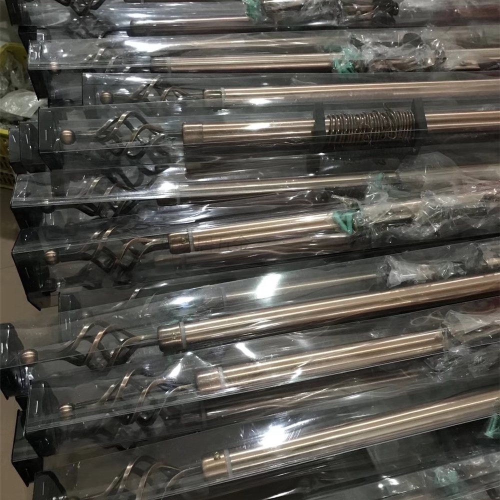 厂家直销非洲25/28mm伸缩铁艺窗帘杆罗马杆窗帘配件轨道详情6