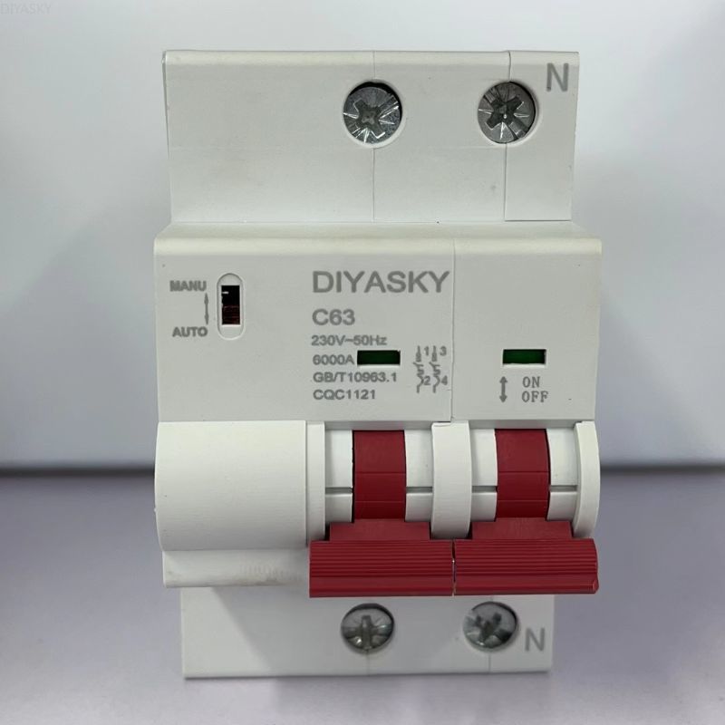 光伏配电箱专用过欠压自恢复手动直流交流保护器2P3P4P63A80A100A125A非数显详情1