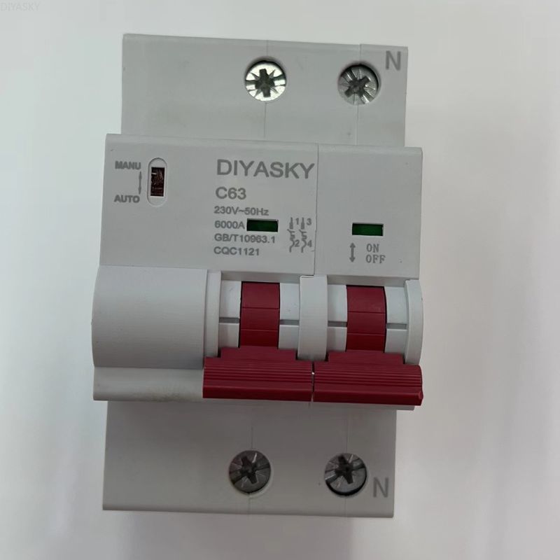 光伏配电箱专用过欠压自恢复手动直流交流保护器2P3P4P63A80A100A125A非数显详情2