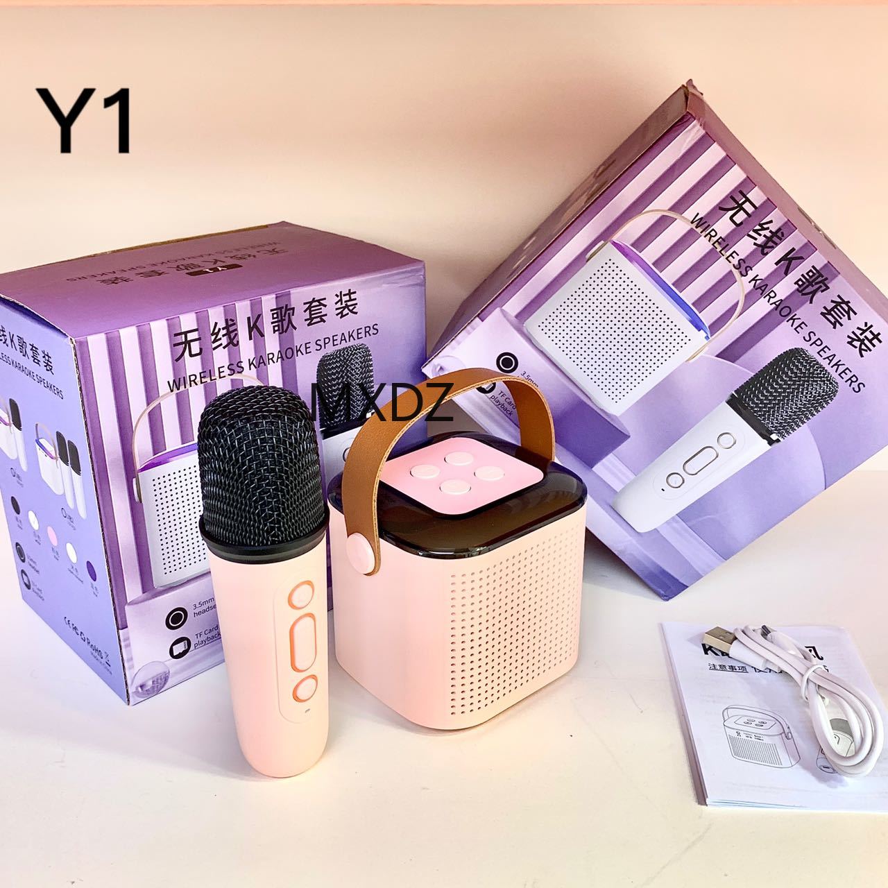 Essential for karaoke: Karaoke microphone, mini speaker, audio set, karaoke magic tool, home KTV Specification image