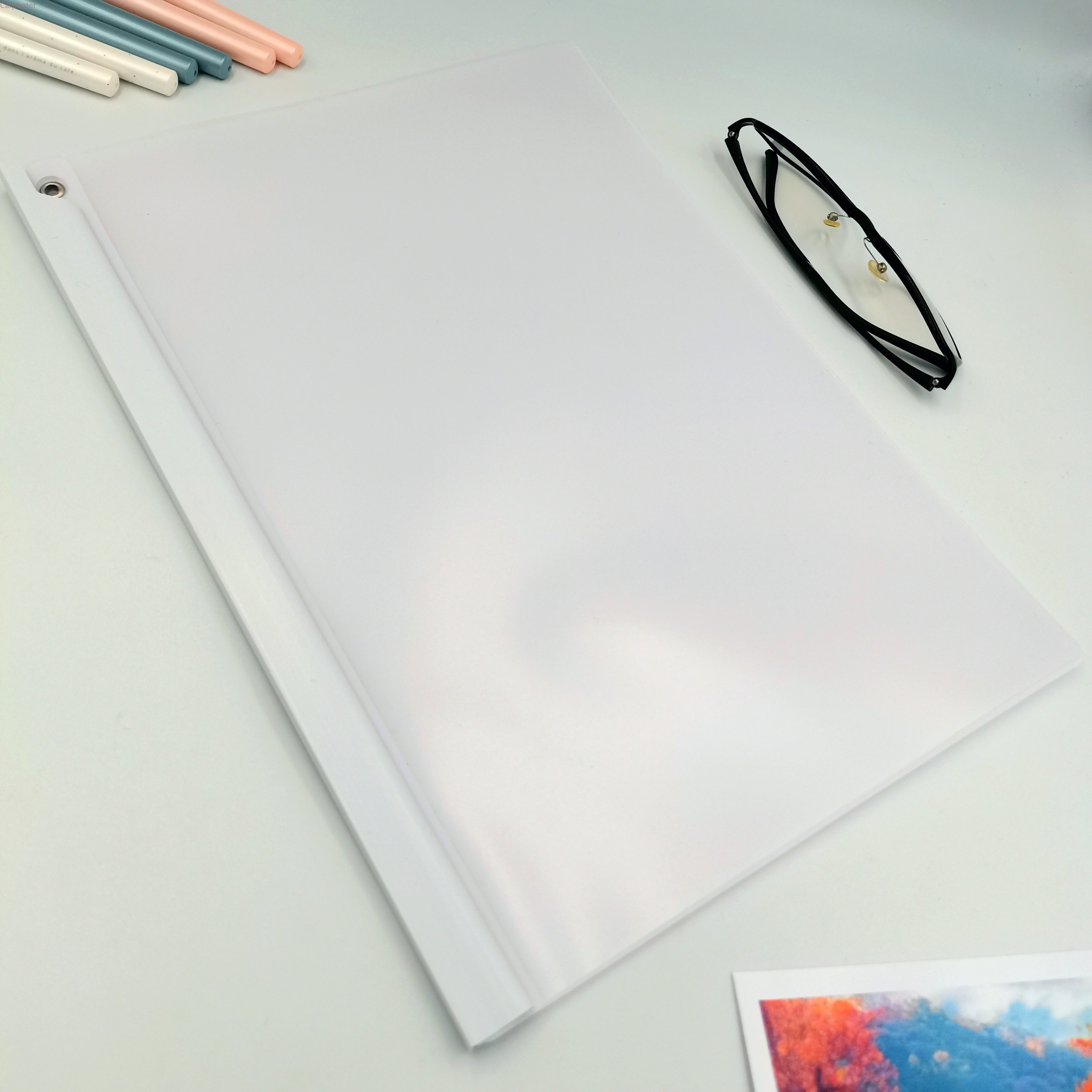 A4 Rotating pull rod folder, transparent pull rod holder, Office supplies, information, contract, file holder Application Scenario