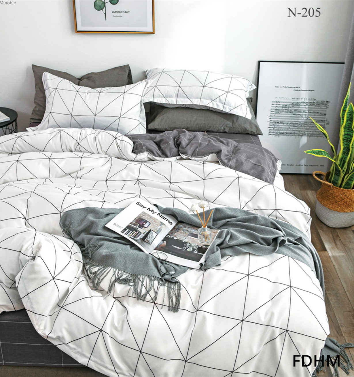 全棉水洗印花四件套厂家直销定制外贸批发