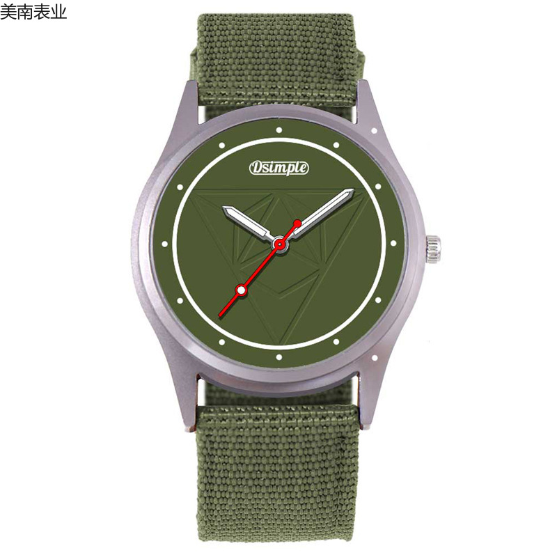 2023 New men's nylon strap men's watch, fashionable and trendy sports men's watch, student watch details Picture