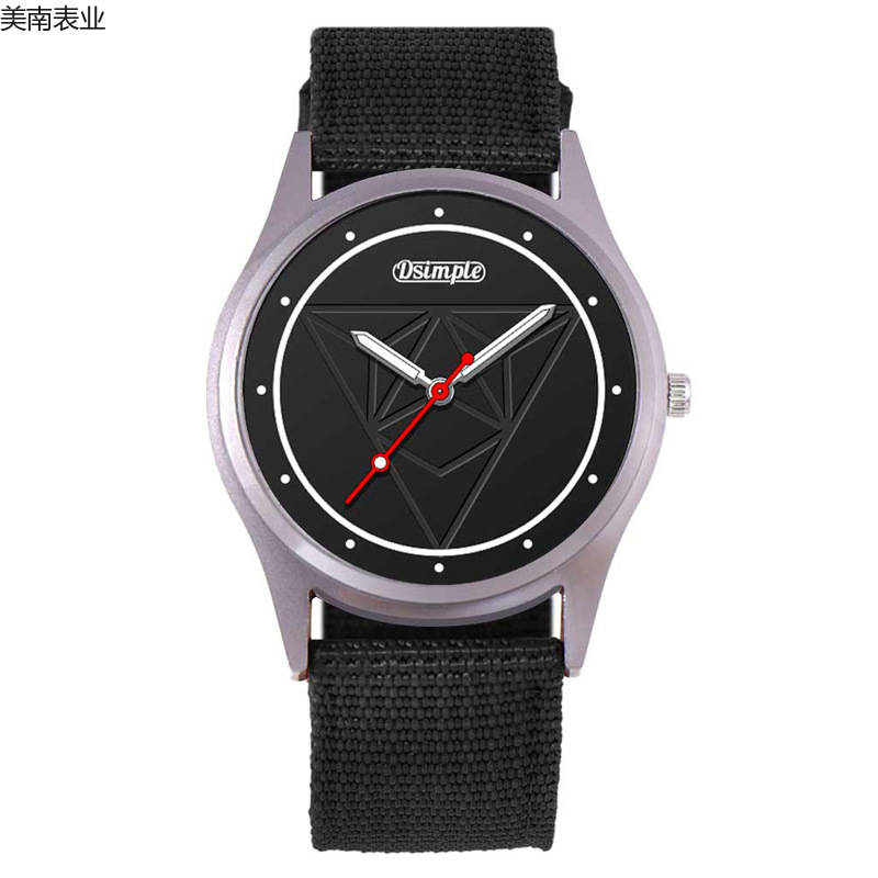 2023 New men's nylon strap men's watch, fashionable and trendy sports men's watch, student watch