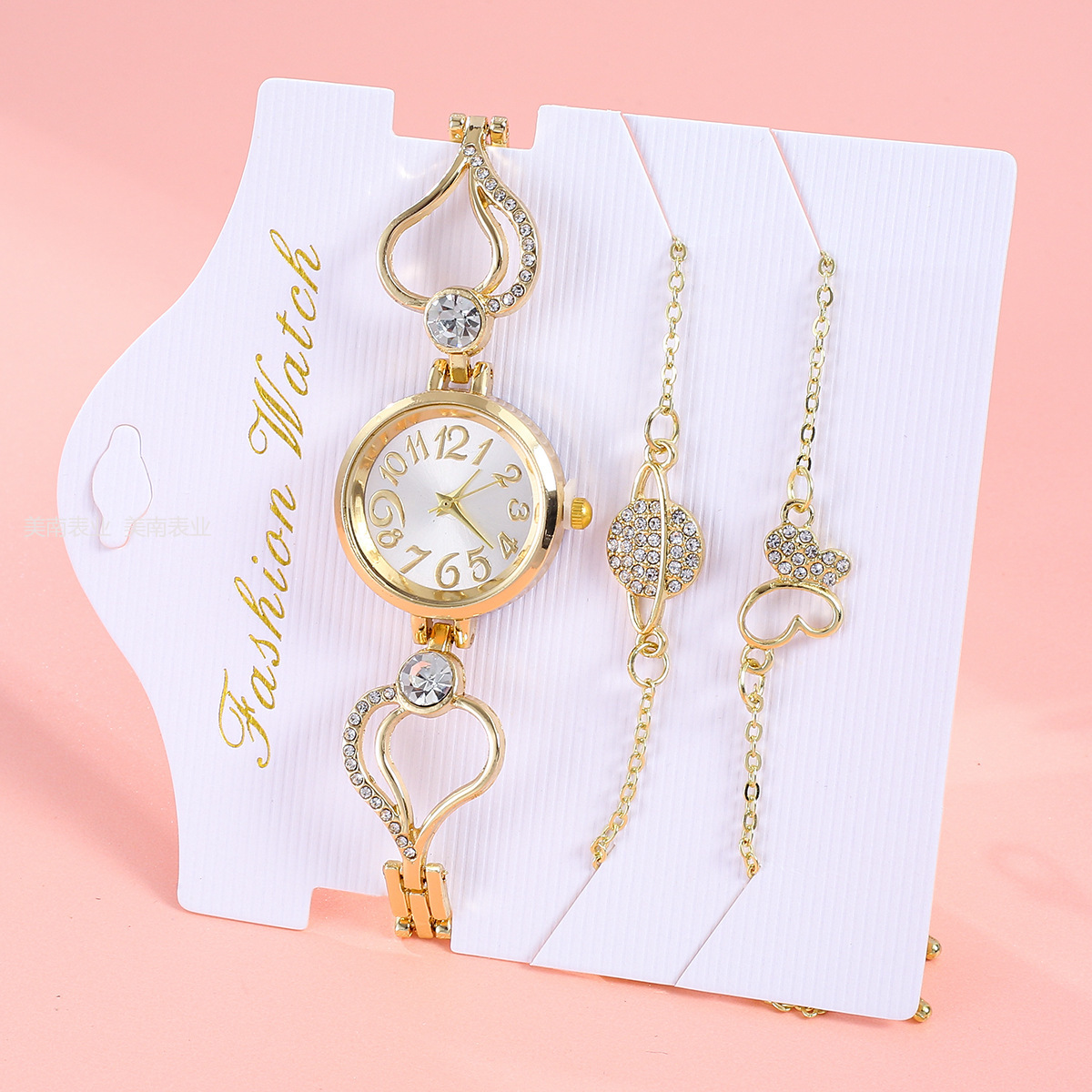 The latest women's bracelet watch, a best-selling fashion women's watch on Douyin, is sold directly by the manufacturer as a 3-piece gift watch Item Picture