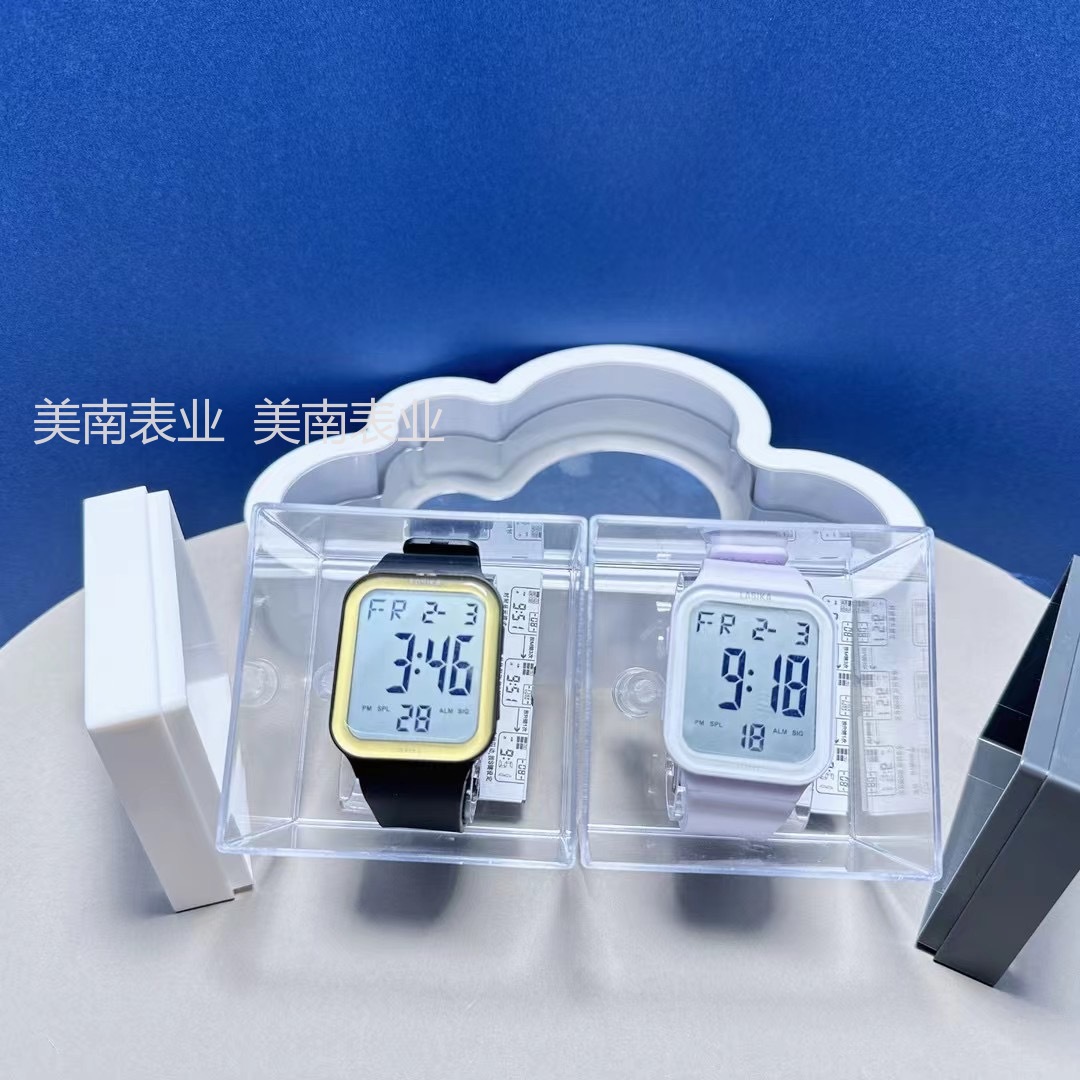 Nuevo reloj electrónico pantalla grande LED candy color square sports electronic watch outdoor sports student watch venta caliente pic 8