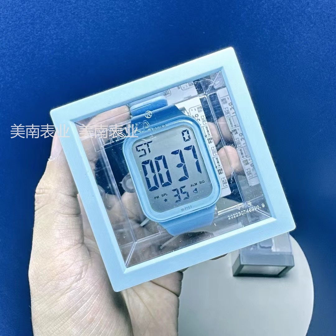 Nuevo reloj electrónico pantalla grande LED candy color square sports electronic watch outdoor sports student watch venta caliente pic 5