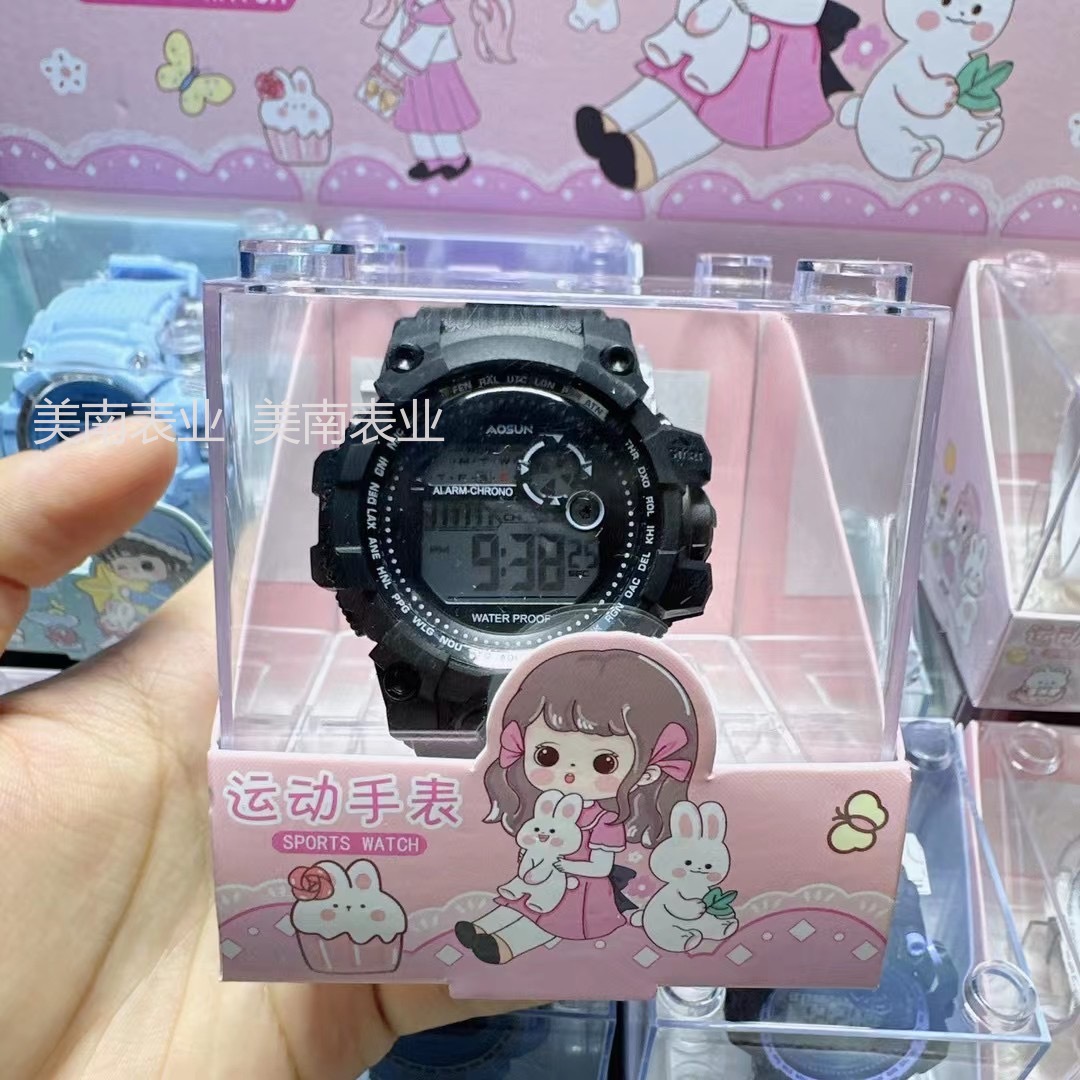 A new Korean version of the candy-colored multi-functional electronic sports watch, a popular student sports watch at the beginning of the school year pic 1