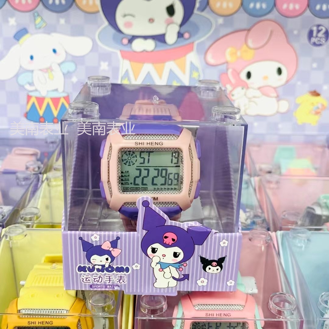The new electronic watch with high appearance level, candy-colored multi-functional student watch, Korean version student watch, is selling well at the beginning of the school year Specification image