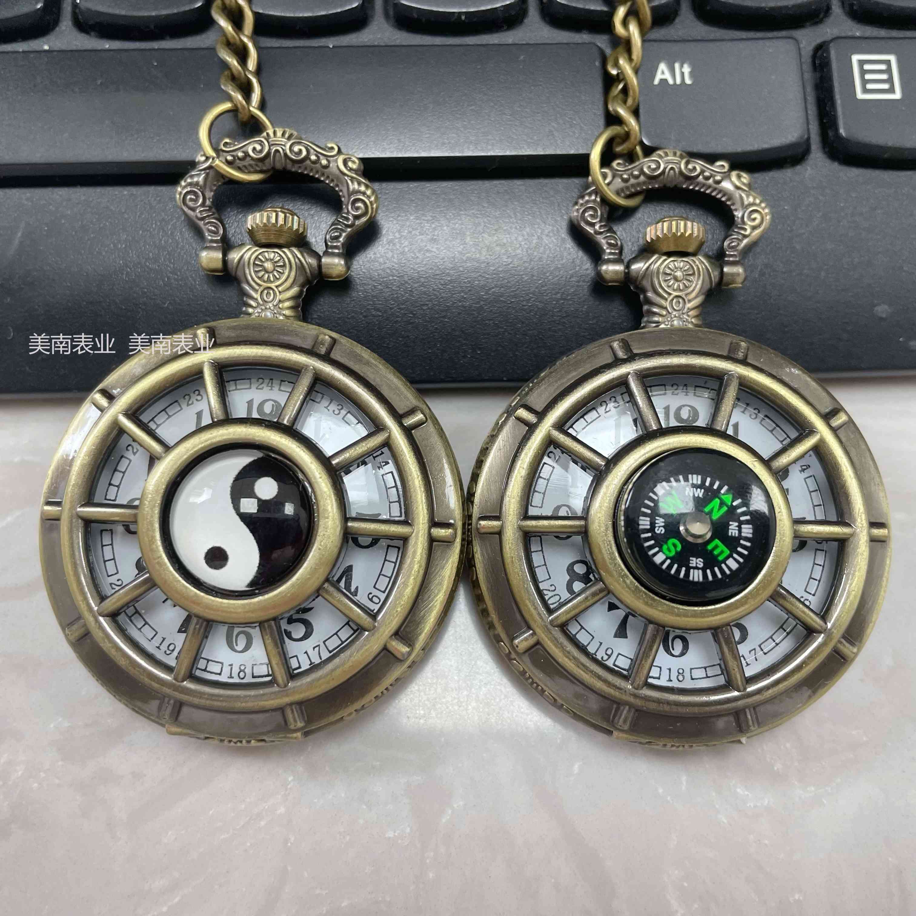 怀表/复古/指南针白底实物图