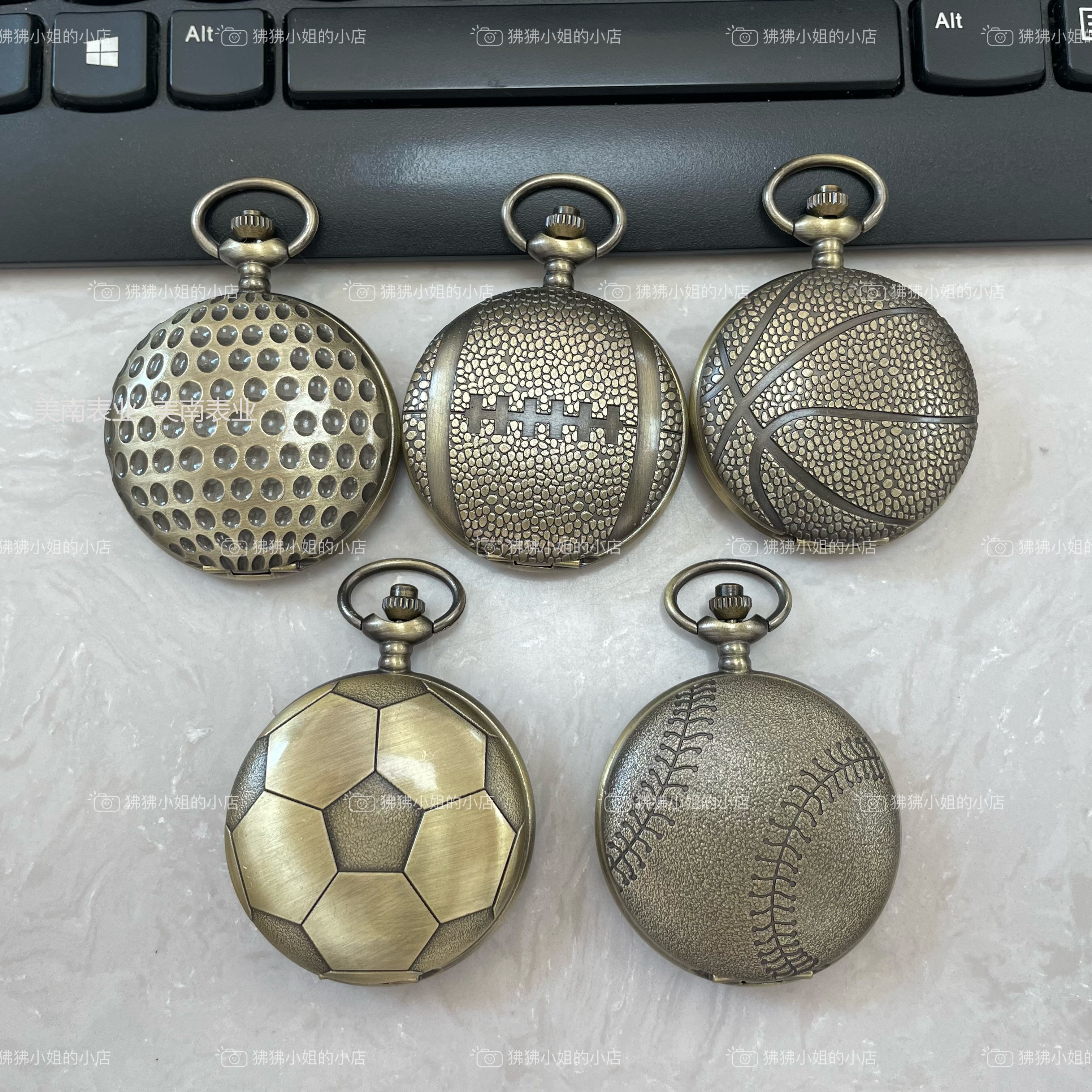 Factory direct sales of creative ball pocket watches, bronze-colored wall watches, travel commemorative watches, and retro flip pocket watches
