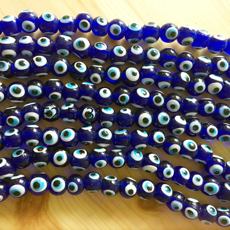 Turkish Evil Eye Glass handmade bead jewelry accessories Devil's Eye Bead accessories available in multiple colors customization Siyao Turkish Evil Eye Item Picture
