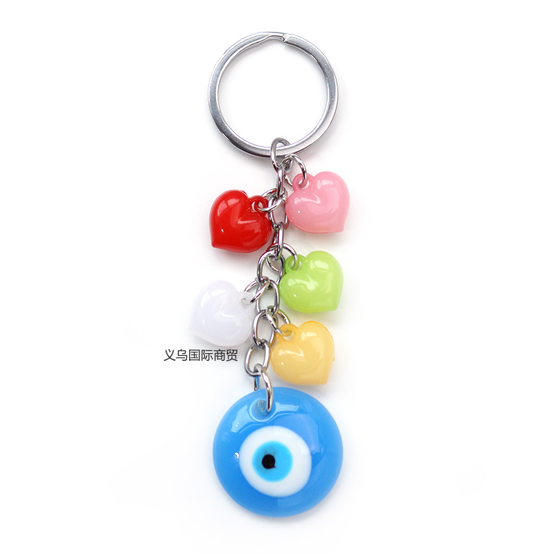 Siyao Accessories, European and American export sources, new blue-eye colored keychain bags, trailer hangers, key chains, Devil EYES accessories wholesale, Yiwu origin source, factory direct sales, EVIL EYES pic 10