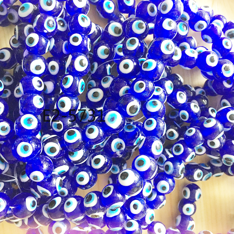 Turkish Evil Eye Glass handmade bead jewelry accessories Devil's Eye Bead accessories available in multiple colors customization Siyao Turkish Evil Eye Specification image