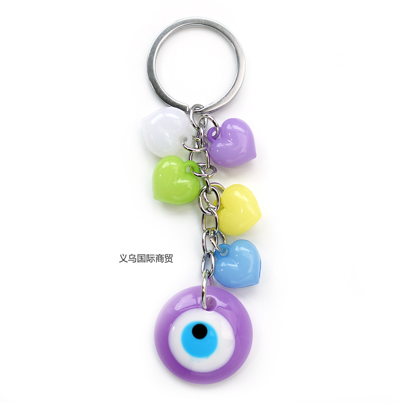 Siyao Accessories, European and American export sources, new blue-eye colored keychain bags, trailer hangers, key chains, Devil EYES accessories wholesale, Yiwu origin source, factory direct sales, EVIL EYES pic 8