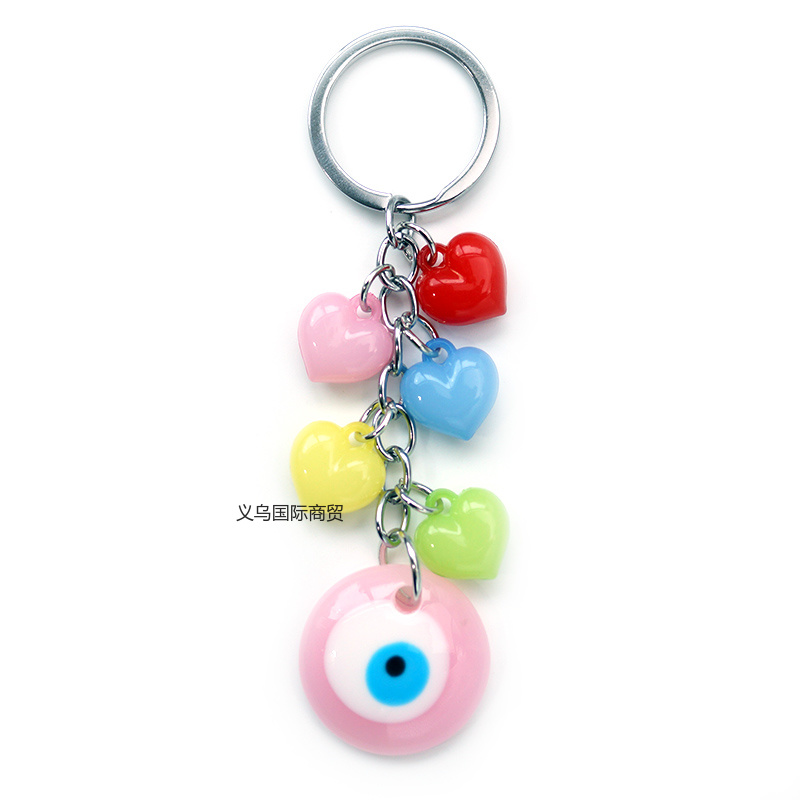 Siyao Accessories, European and American export sources, new blue-eye colored keychain bags, trailer hangers, key chains, Devil EYES accessories wholesale, Yiwu origin source, factory direct sales, EVIL EYES pic 9