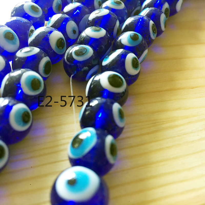 Turkish Evil Eye Glass handmade bead jewelry accessories Devil's Eye Bead accessories available in multiple colors customization Siyao Turkish Evil Eye Application Scenario