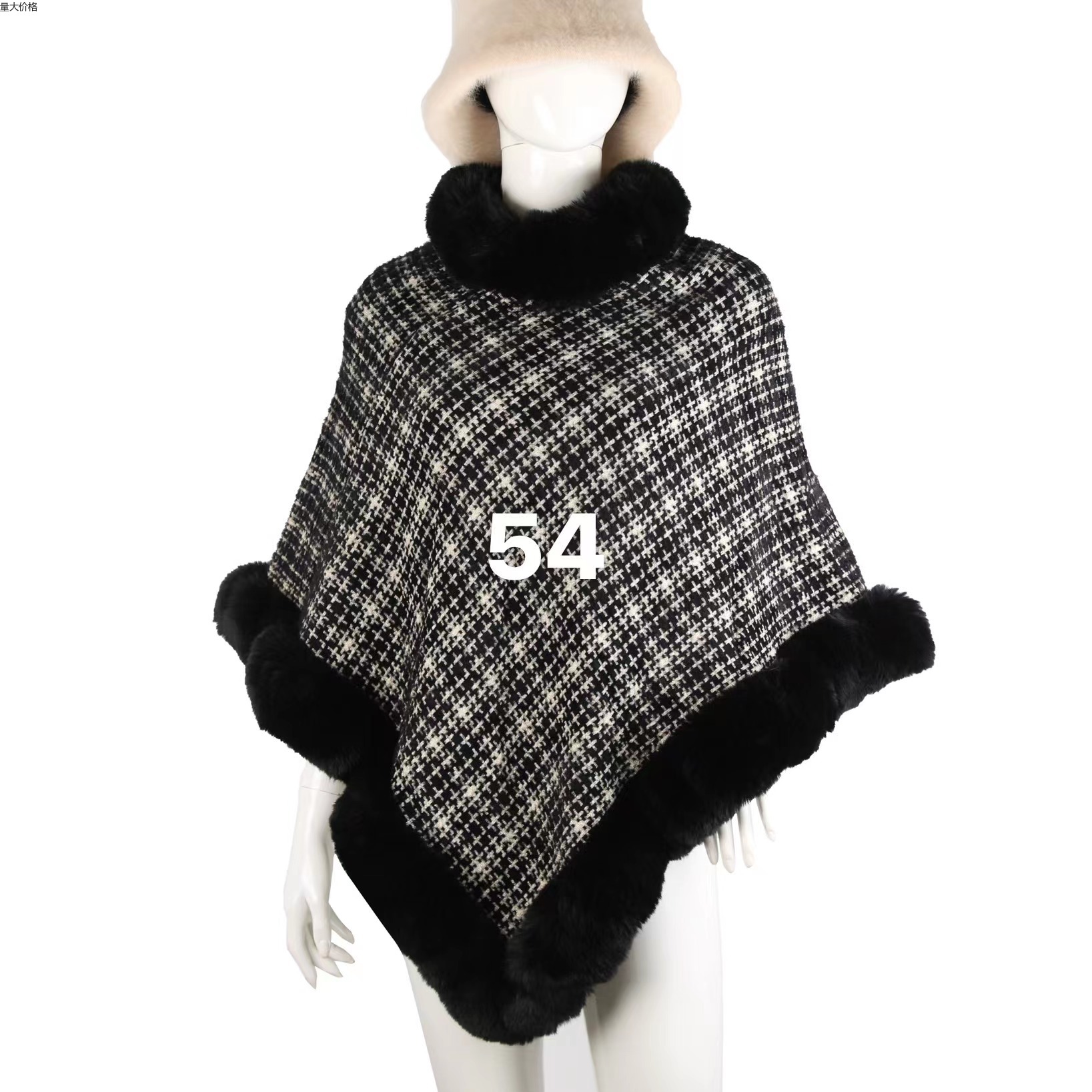 2023 Winter New European And American Girls Fight Fur Female Cape Shawl Scarf Imitation Rex Rabbit Hair Set Hair Shipment Application Scenario