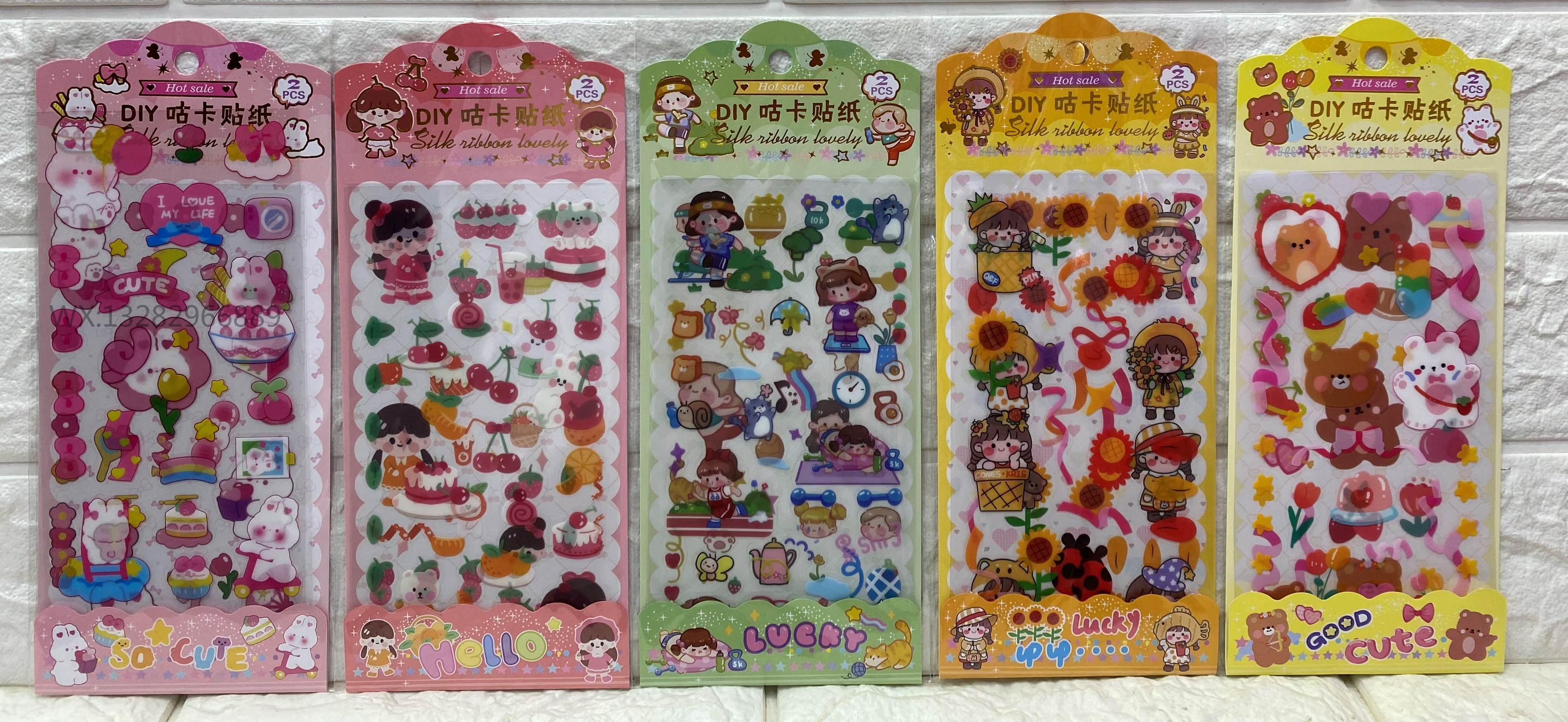 DIY Guka stickers, a set of 2 cute cartoon creative planner stickers for children pic 2