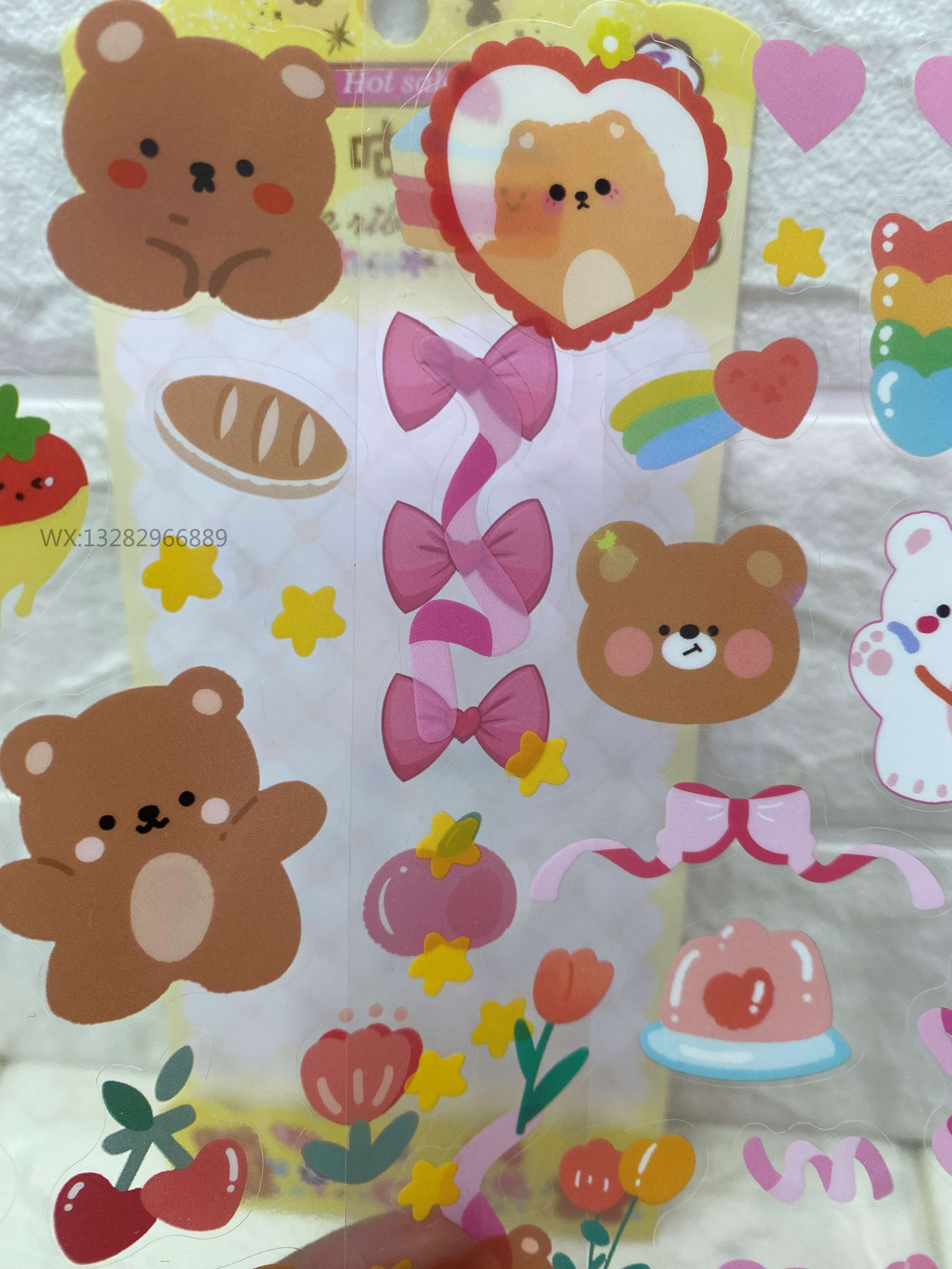 DIY Guka stickers, a set of 2 cute cartoon creative planner stickers for children Application Scenario