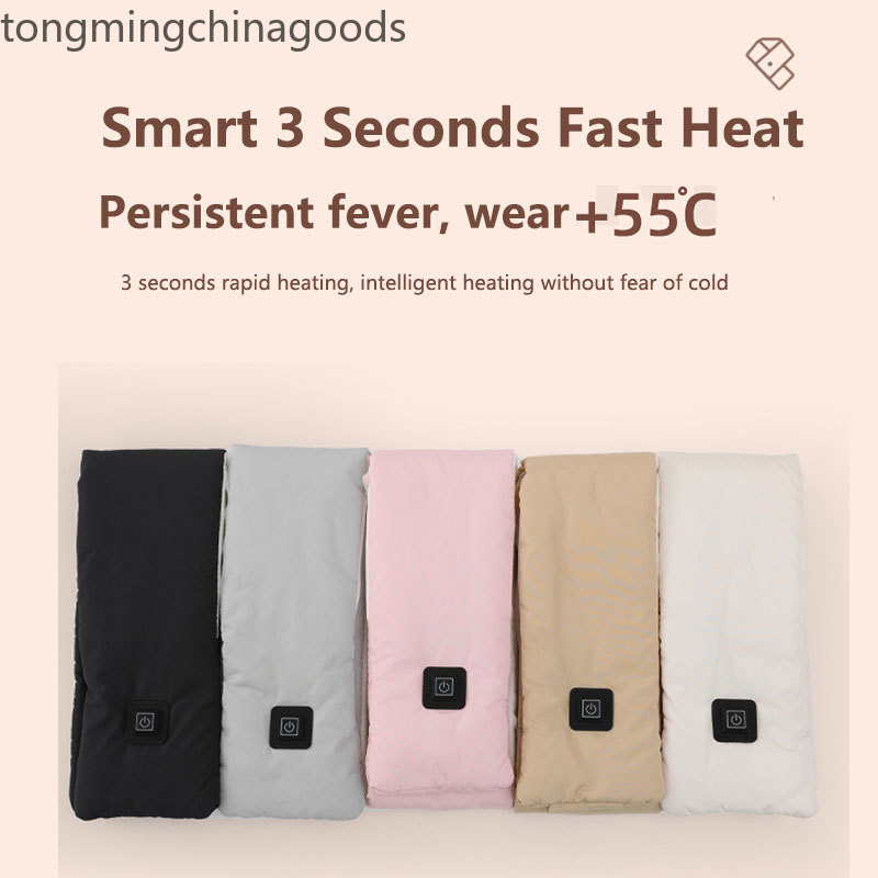 Bufanda de calor cuello calentado protector de cuello compresas calientes cuello de calor eléctrico moda contra el frío calor rápido ajuste de temperatura de tres niveles unisex tanto para adultos como para niños Specification image