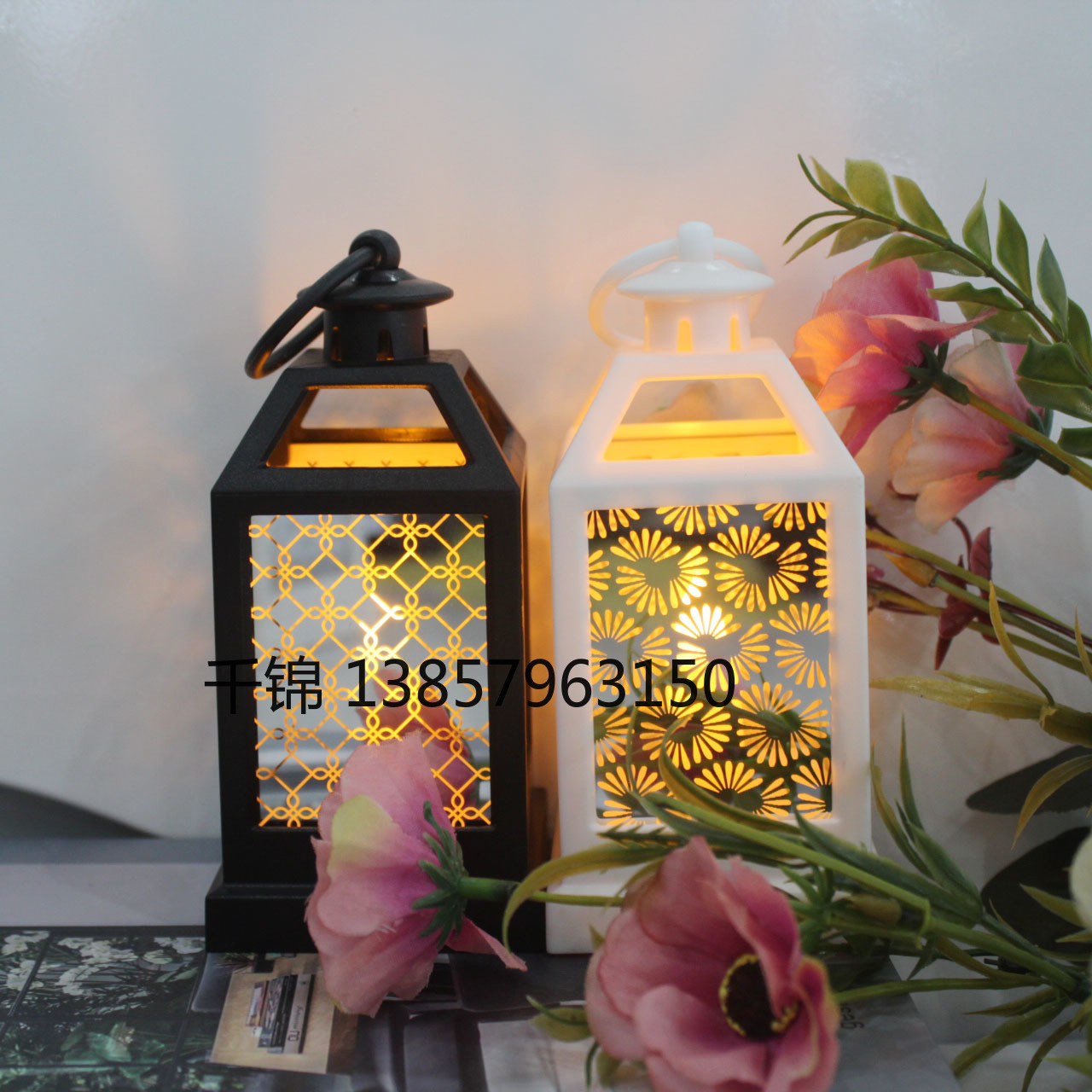 Ramadan plastic antique kerosene flame wind lamp, Christmas creative decoration craft, electronic candle, street stall goods, imported cross-border batch, shaking sound bestseller, wedding street guide, LED horse lantern, soft decoration props, fireplace 14 Item Picture