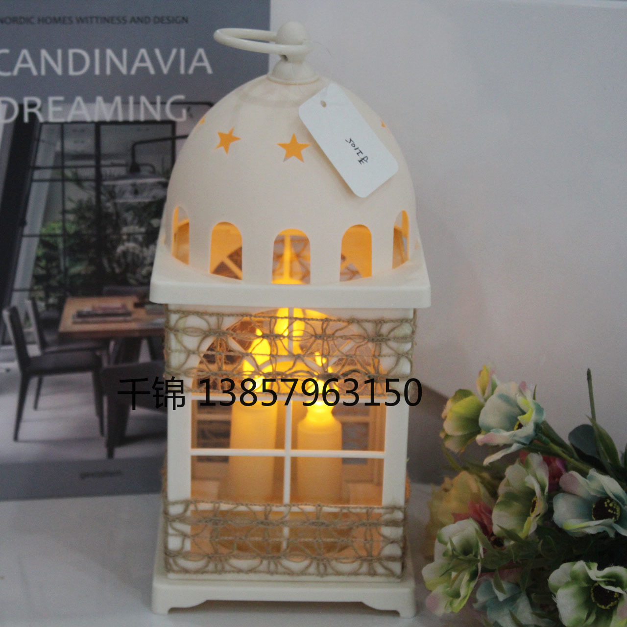 Ramadan plastic antique kerosene flame wind lamp, Christmas creative decorative craft wind lamp Application Scenario