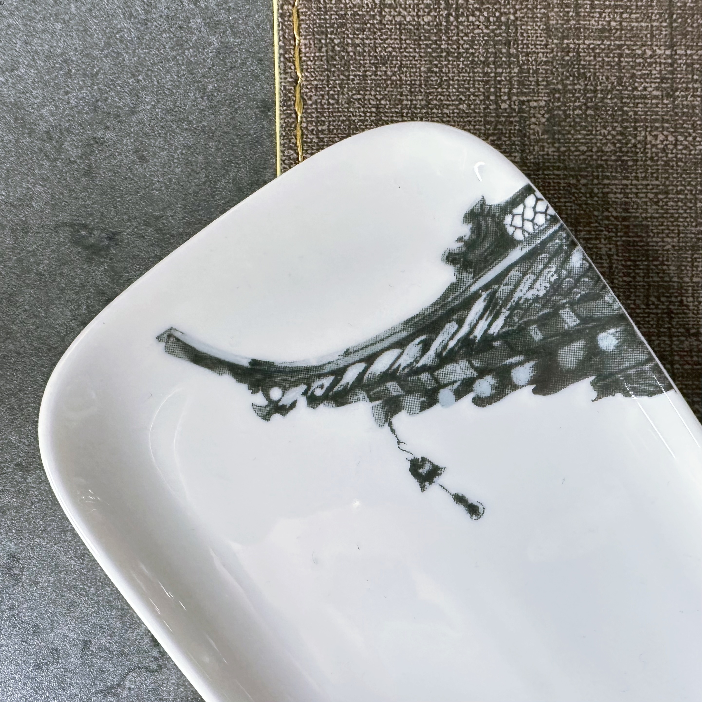 春风一叶舟系列陶瓷餐具十件套装传统古风贴花酒店餐馆宴会用家用详情5