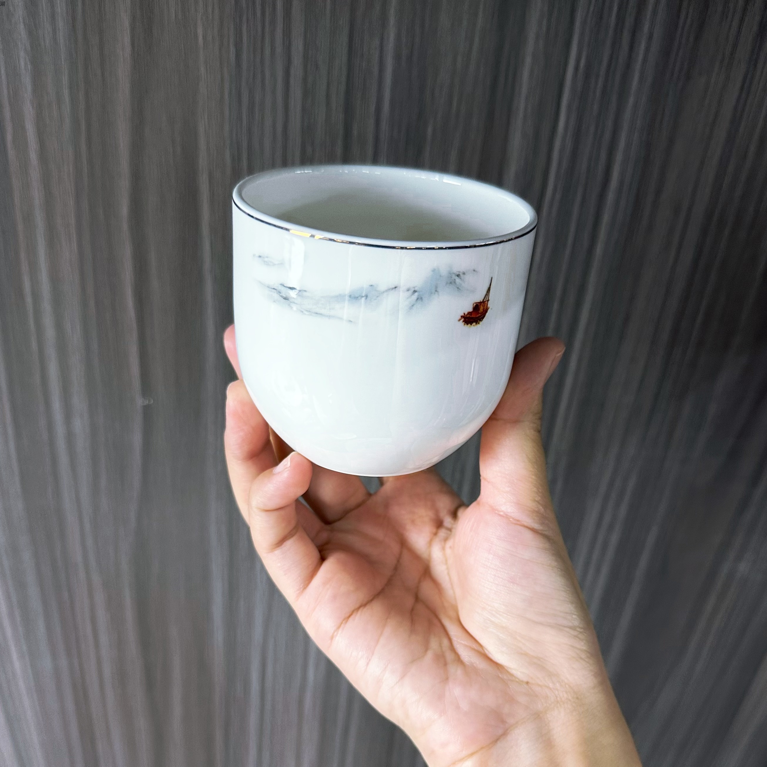 Xingyun flowshui series alto contenido de harina de hueso China juego de vajilla estilo chino tinta viento hotel mesa de balanceo para banquete pic 2