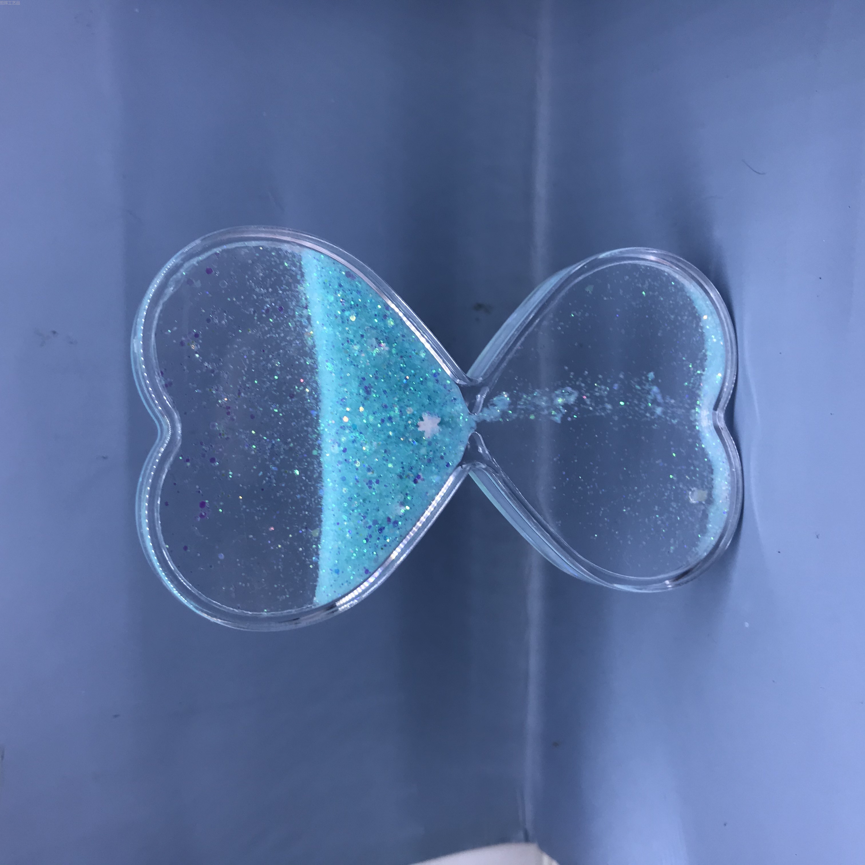 多色爱心透明沙漏 透明流沙立牌 可爱装饰摆件创意摆件 详情2