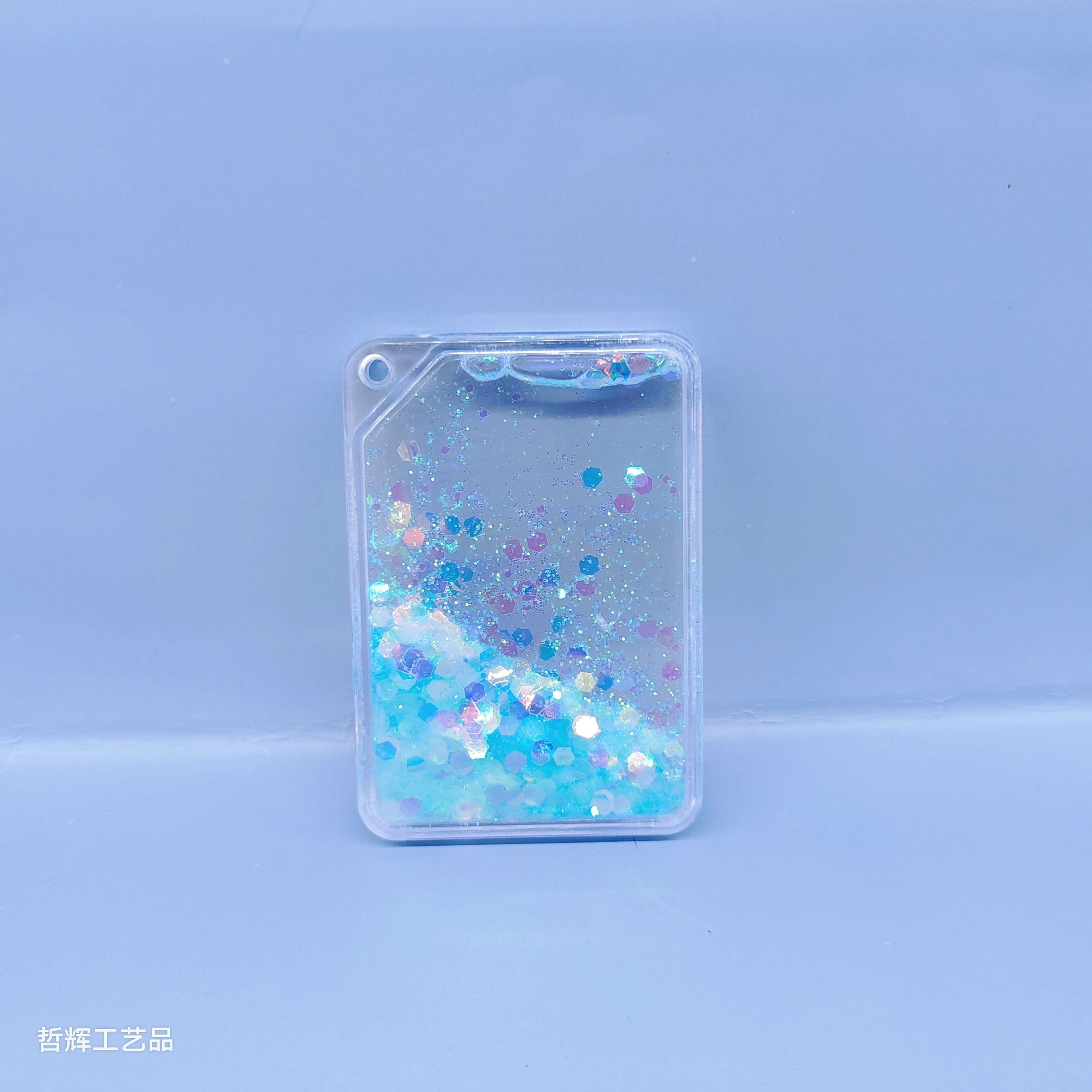4.5*6.5cm流沙立牌 透明流沙麻将 咕卡配件流沙创意摆件 哲辉工艺品详情7