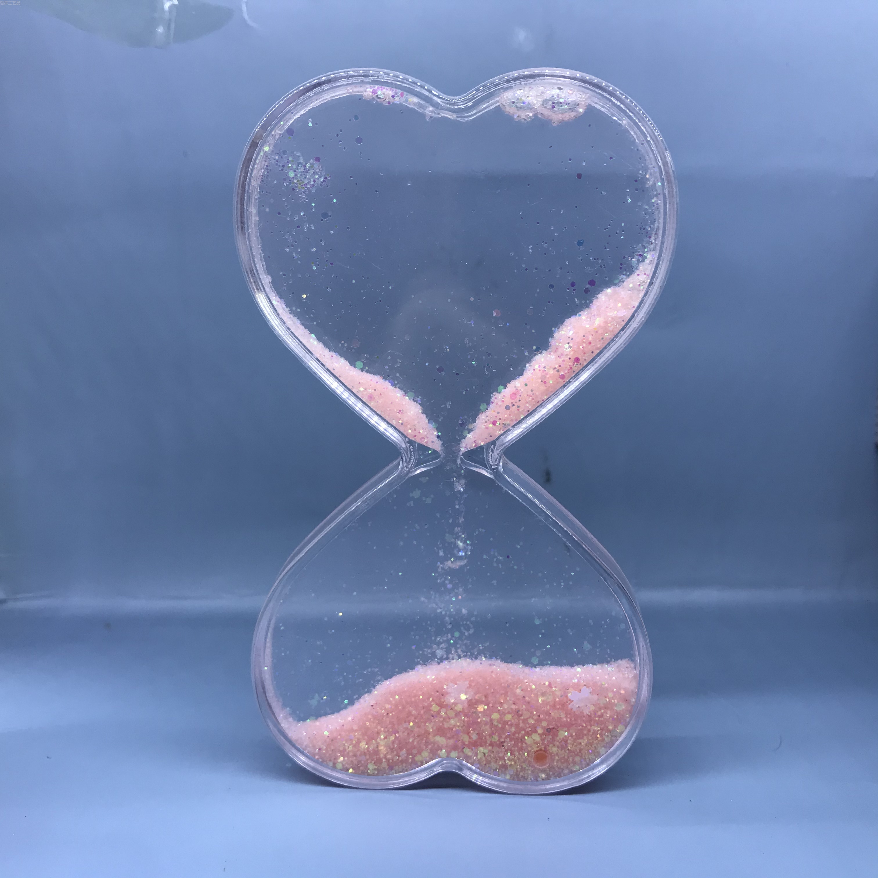 多色爱心透明沙漏 透明流沙立牌 可爱装饰摆件创意摆件 详情4