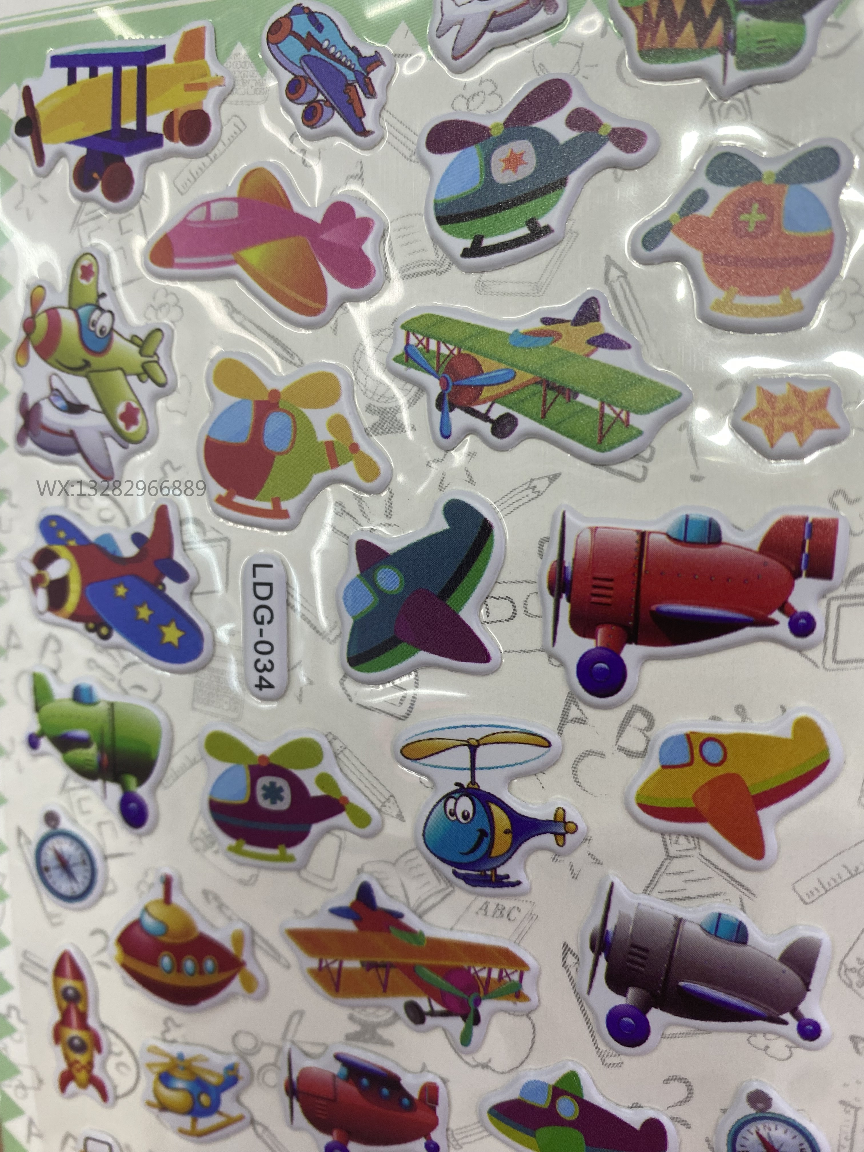 DIY creative cartoon bubble stickers, game stickers, children's DIY 3D stickers, children's reward stickers Specification image