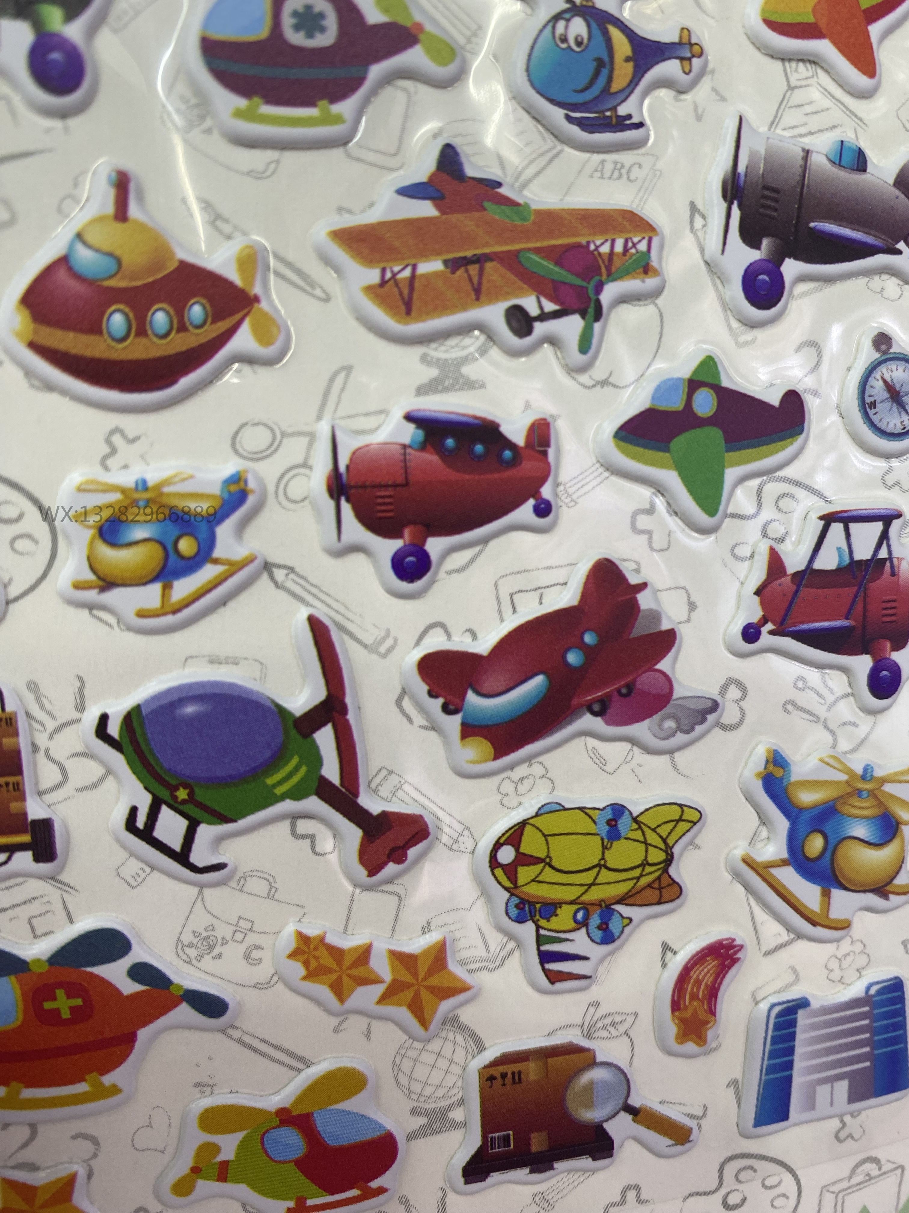 DIY creative cartoon bubble stickers, game stickers, children's DIY 3D stickers, children's reward stickers Application Scenario