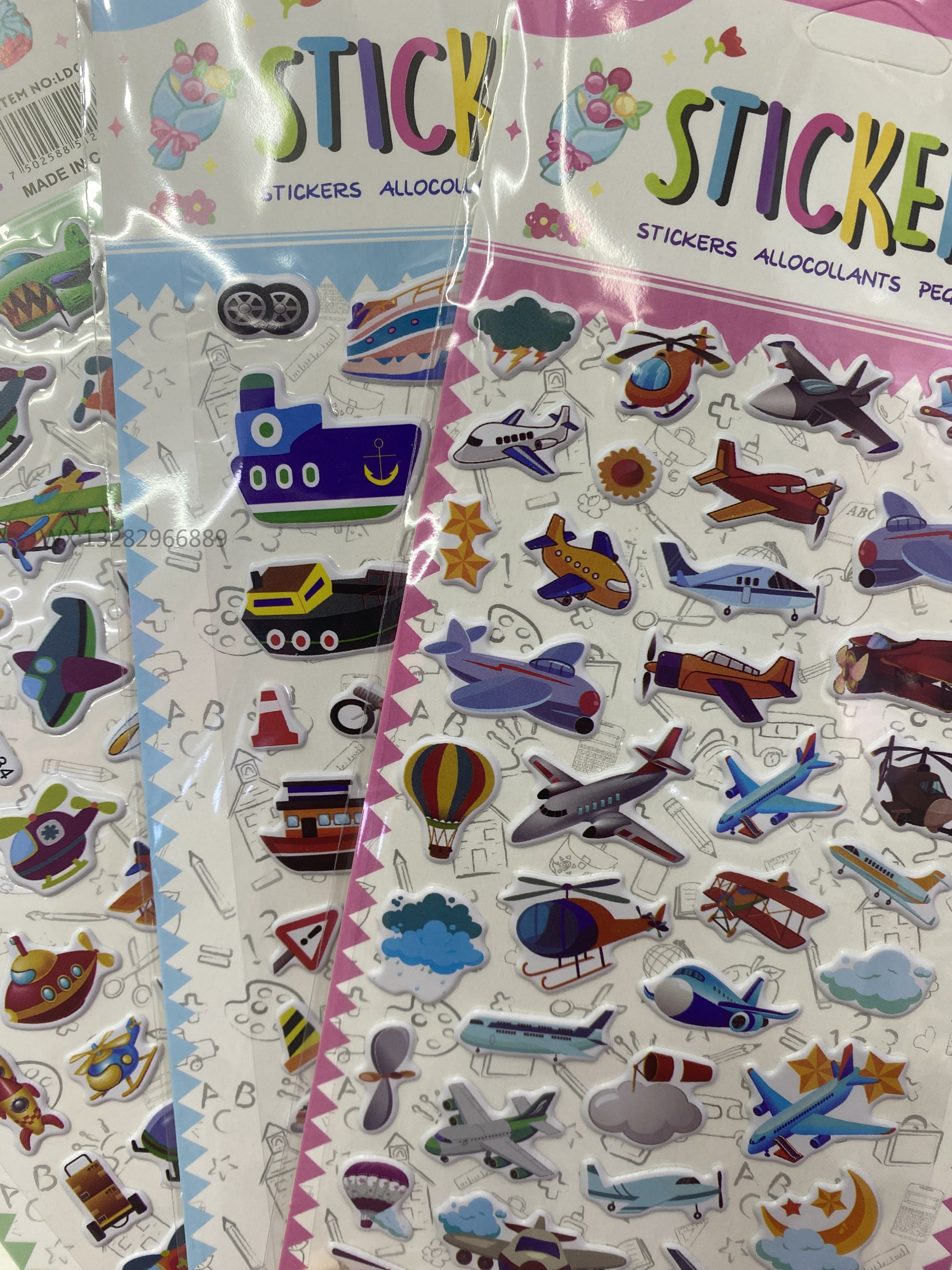 DIY creative cartoon bubble stickers, game stickers, children's DIY 3D stickers, children's reward stickers details Picture