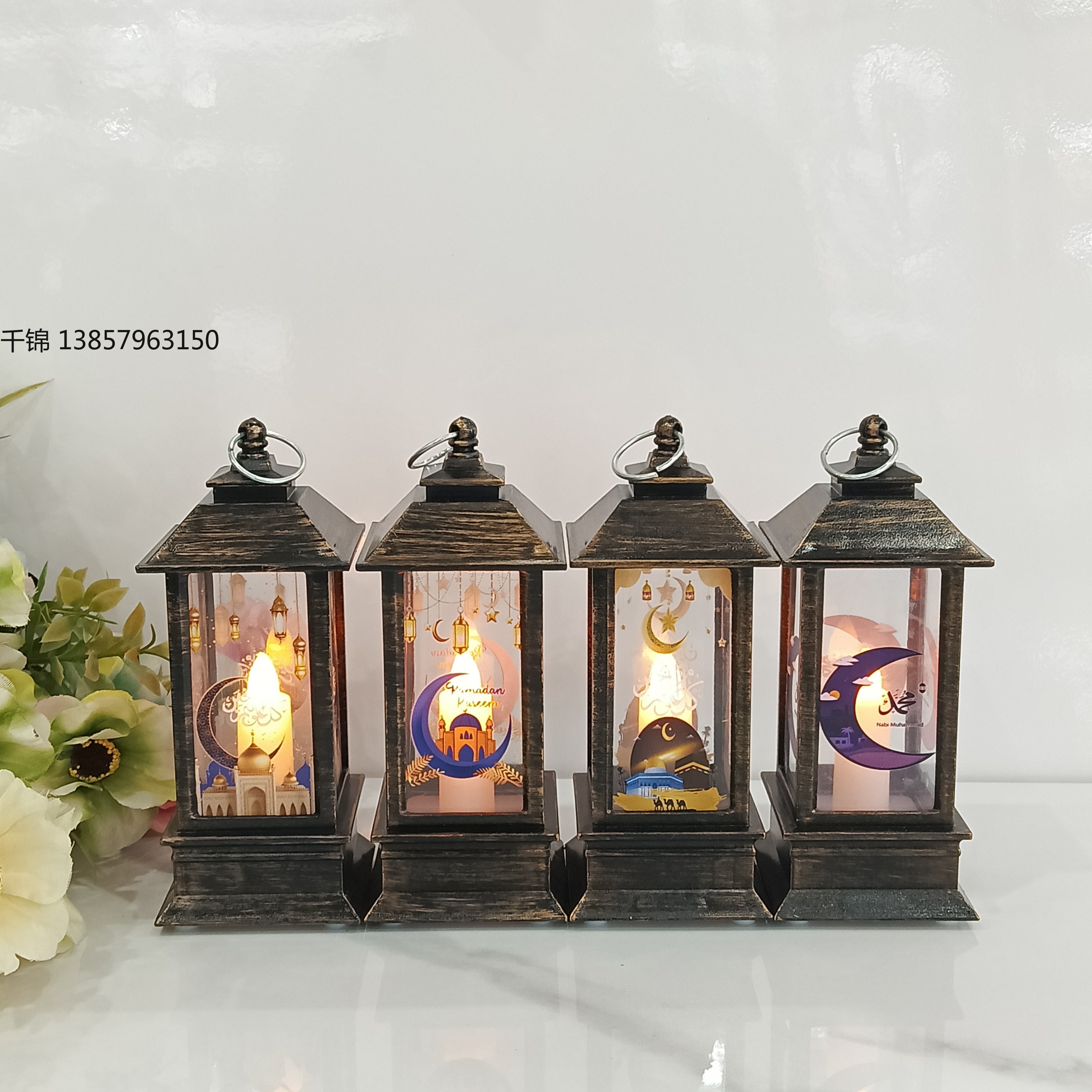Cross-border wholesale of Ramadan lanterns, large decorative items, Christmas decoration props, gifts, wishing lanterns, Ramadan gifts details Picture