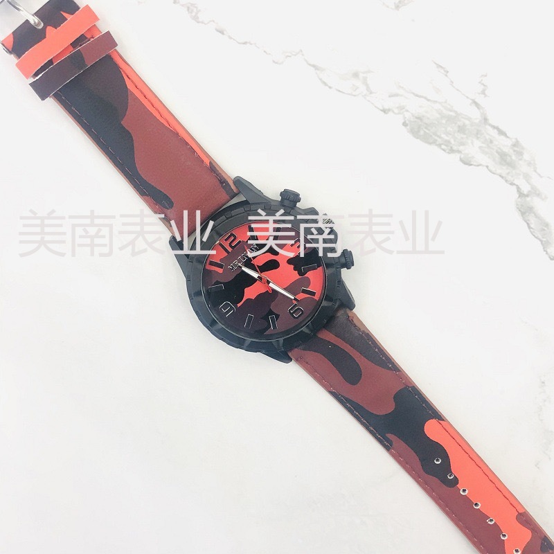 Coreano creativo camuflaje hot sale hombres reloj gran dial impreso moda hombres reloj Specification image