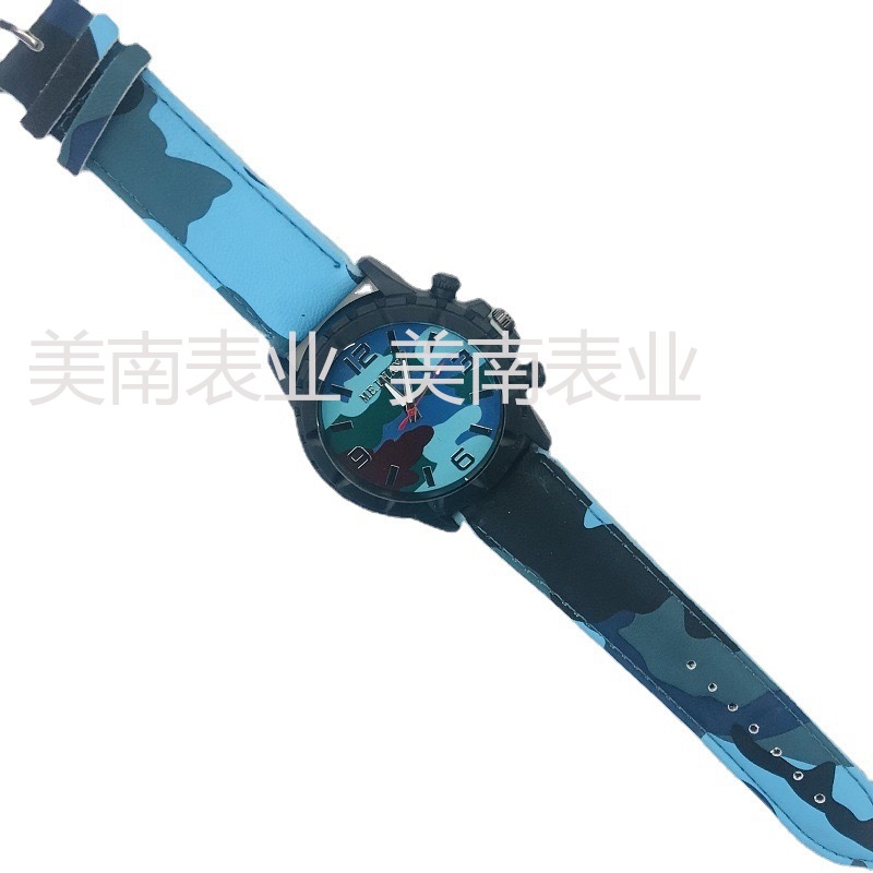 Coreano creativo camuflaje hot sale hombres reloj gran dial impreso moda hombres reloj Application Scenario