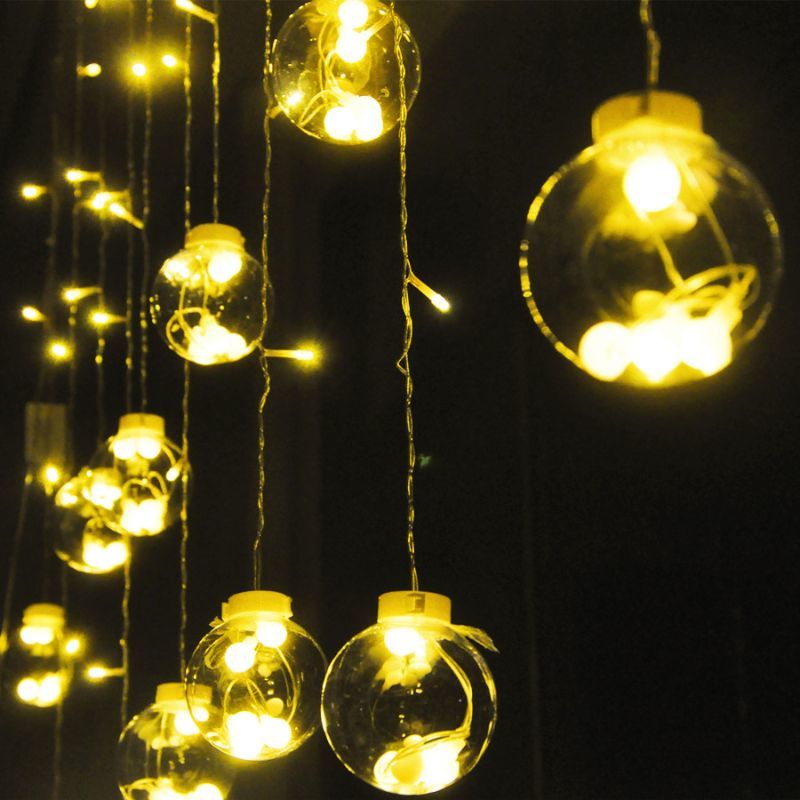 Wish Ball Curtain Light, 3.5-Meter Led Little Star Light, String Of Beads, Colorful Light, Flashing Light, String Of Lights, Christmas Light, Ice Lolly Light, Best-Selling Item, Battery Box, Usb Interface, Customizable Item Picture