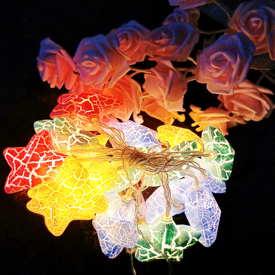 LED灯串/珠迪/裂纹云星星/装饰灯产品图